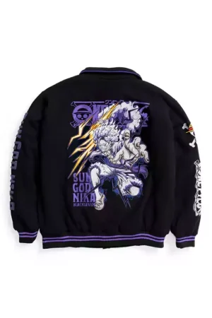 One Piece Gear 5 Varsity Jacket Sun God Nika