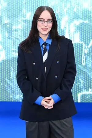 Hit Me Hard And Soft Premiere Billie Eilish Blue Blazer