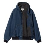 Carhartt Blue Bomber Hoodie Jacket