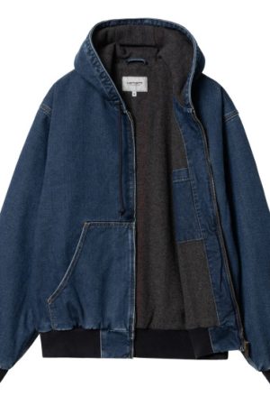 Carhartt Blue Bomber Hoodie Jacket