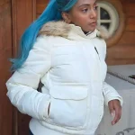 Charithra Chandran One Piece S02 White Puffer Jacket