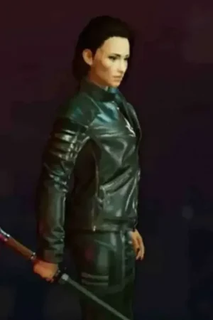 Cyberpunk 2077 Wolf School Leather Jacket