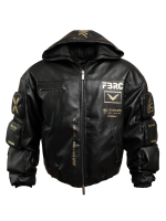 Cyberpunk BLC Type 070 Black Gold Leather jacket