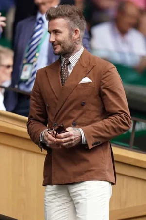 David Beckham Wimbledon Brown Blazer