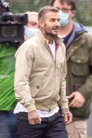 David Beckham Save Our Squad Beige Jacket