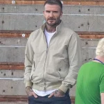 David Beckham Save Our Squad Beige Jacket