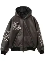 Disney Mickey Mouse Black Leather Jacket