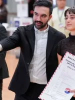 Zohran Mamdani Election Day Black Blazer