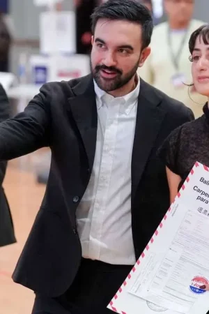 Zohran Mamdani Election Day Black Blazer