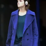 Emma Watson Blue Peacoat