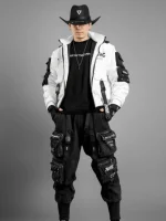 FBRC XB-04 White Short Bomber Jacket