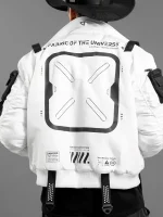 FBRC XB-04 White Short Bomber Jacket