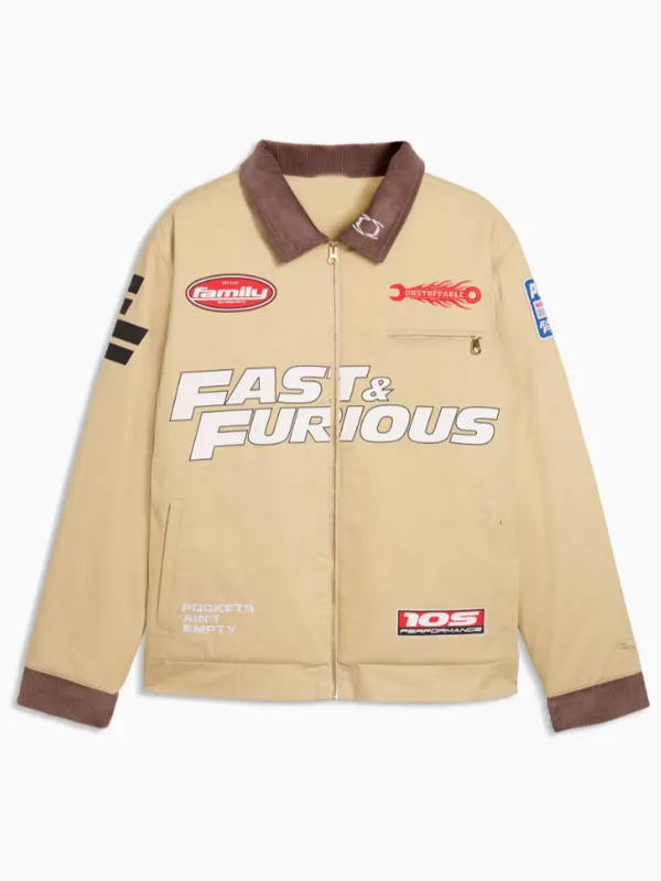 Fast & Furious Khaki Workwear Jacket 01 Fast & Furious Khaki Workwear Jacket