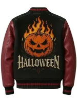 Fire Pumpkin Varsity Jacket - Image 2