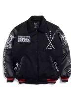 Red Samurai Zoro One Piece Varsity Jacket