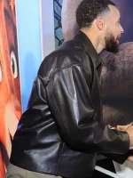 Stephen Curry Brown Leather Jacket