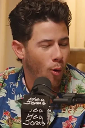 Hey Jonas! Podcast 2026 Nick Jonas Tropical Print Shirt