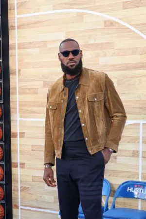 LeBron James Hustle Brown Jacket