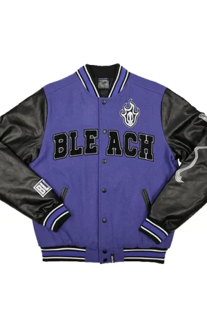 Ichigo Kurosaki Purple Varsity Jacket