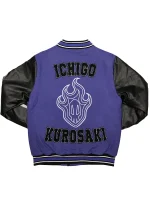 Ichigo Kurosaki Purple Varsity Jacket