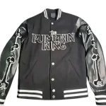 The Pumpkin King Black Varsity Jacket