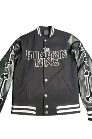 The Pumpkin King Black Varsity Jacket