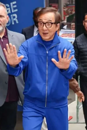 Jackie Chan Good Morning America Blue Jacket