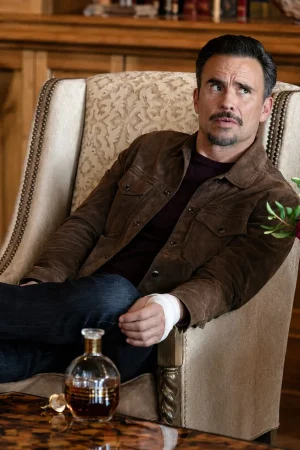 Joaquin Jackson Dutton Ranch Brown Suede Jacket