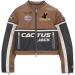 Travis Scott Cactus Jack Leather Jacket
