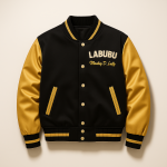 Labubu Monkey D. Luffy Anime Bomber Jacket