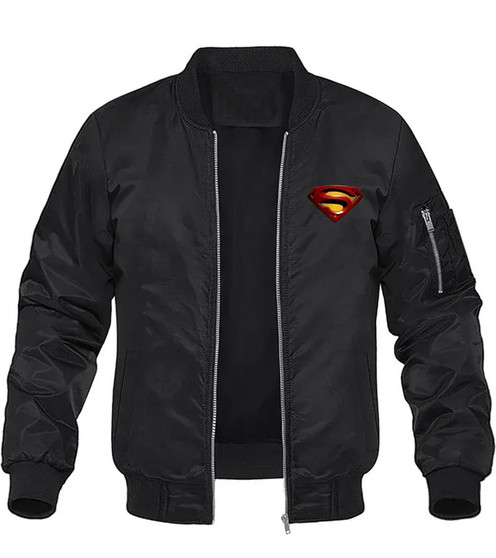 Lightweight_Black_Superman_Varsity_Jacket__36713 4 Superman Varsity Jacket