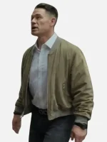 Little Brother John Cena Beige Suede Bomber Jacket