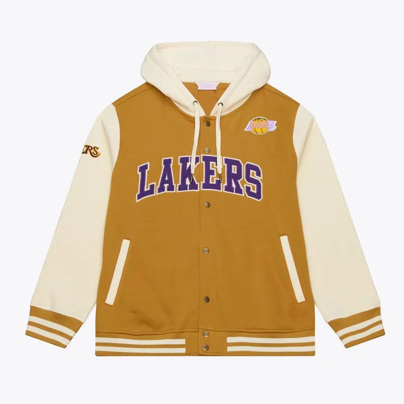 Los_Angeles_Lakers_Brown_Jacket__95425 1 Los Angeles Lakers Brown Jacket