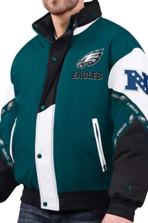 Green and Black Eagles Tape Jacket