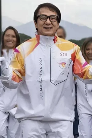 Milano Cortina 2026 Jackie Chan Flame Jacket