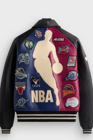 Kith X AVIREX NBA All-Star 2026 Leather Jacket