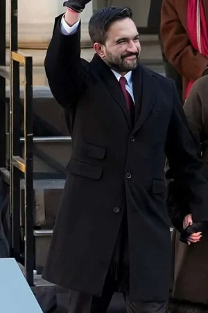 NYC Ceremonial Inauguration Zohran Mamdani Wool Coat