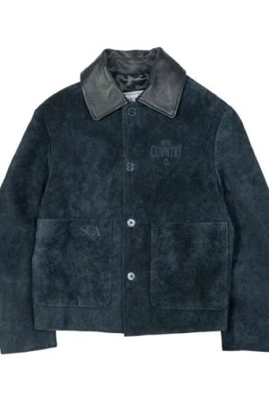 Edmonton Oilers Suede Leather Jacket
