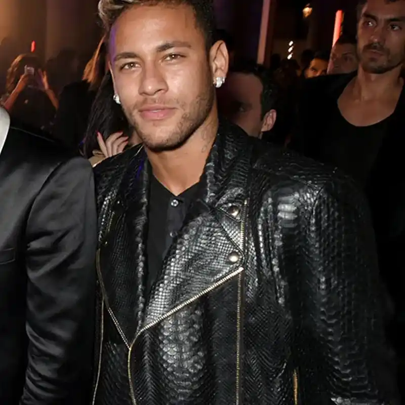 Neymar Leather Jacket 01 Neymar Leather Jacket