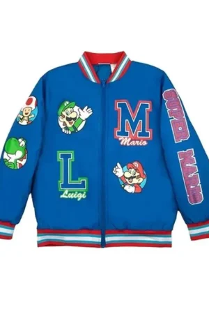 Super Mario Blue Bomber Jacket