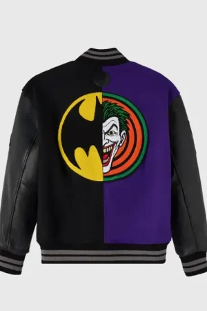 OVO X Batman X The Joker Split Varsity Jacket