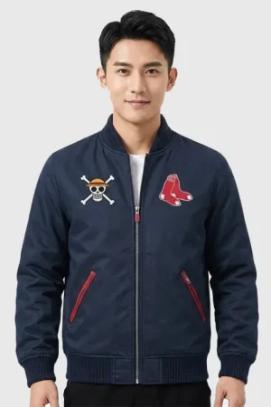 One Piece Red Sox Varsity Jacket