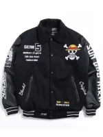 One Piece Black Bomber Jacket