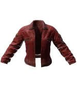 PUBG Red Quilted Leather Jacket