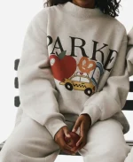 Parke New York Graphic Mockneck Sweatshirt