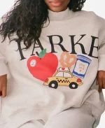 Parke New York Graphic Mockneck Sweatshirt