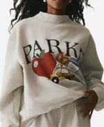 Parke New York Graphic Mockneck Sweatshirt