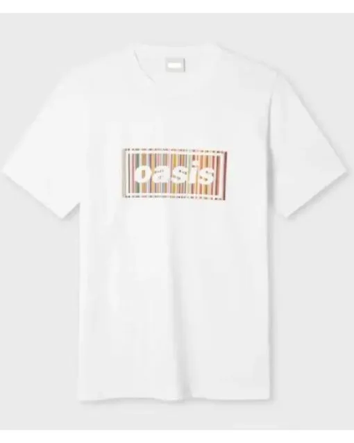 Paul Smith X Oasis White Stripe Logo T-Shirt 01 Paul Smith X Oasis White Stripe Logo T-Shirt