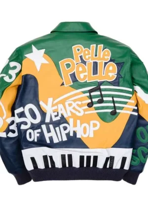 Pelle Pelle 50 Years of Hip Hop Rap Leather Jacket