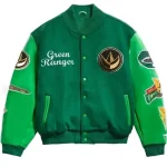 Power Rangers Green Varsity Jacket